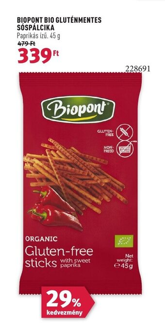 Rossmann BIOPONT BIO GLUTÉNMENTES SÓSPÁLCIKA 45 g ajánlat