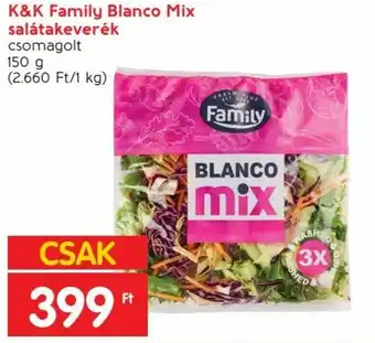 Spar K&K Family Blanco Mix salátakeverék 150 g ajánlat