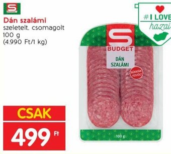 Spar Dán szalámi 100 g ajánlat