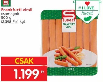 Spar Frankfurti virsli 500 g ajánlat