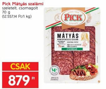 Spar Pick Mátyás szalámi 70 g ajánlat