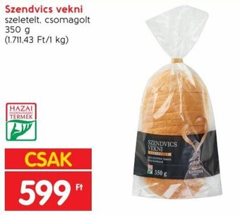 Spar Szendvics vekni 350 g ajánlat