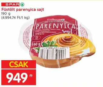 SPAR Füstölt parenyica sajt 190 g