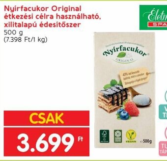 Spar Nyírfacukor Original étkezési célra használható stb. 500 g ajánlat