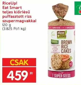 Rice Up! Eat Smart teljes kiőrlésű rizs 120 g