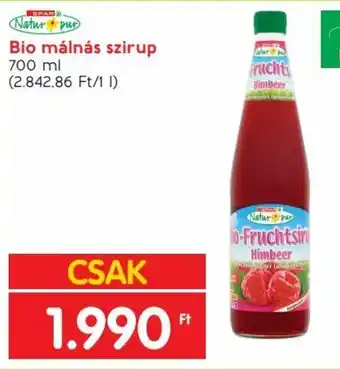 Spar Bio málnás szirup 700 ml ajánlat