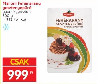 Spar Maroni Fehérarany gesztenyepüré 200 g ajánlat
