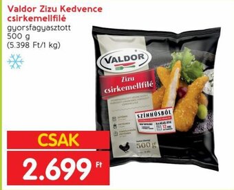 Spar Valdor Zizu Kedvence csirkemellfilé 500 g ajánlat
