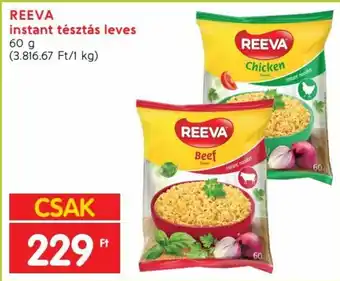 Spar REEVA instant tésztás leves 60 g ajánlat