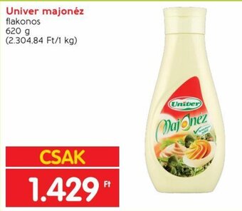 Spar Univer majonéz 620 g ajánlat