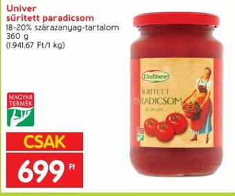 Spar Univer sűrített paradicsom 360 g ajánlat