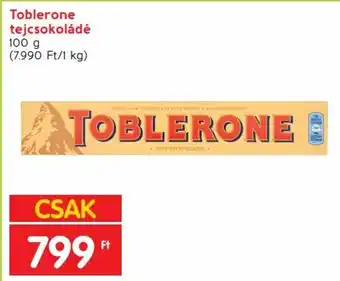 Spar Toblerone tejcsokoládé 100 g ajánlat