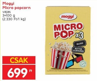 Spar Mogyi Micro popcorn 3 x 100 g ajánlat