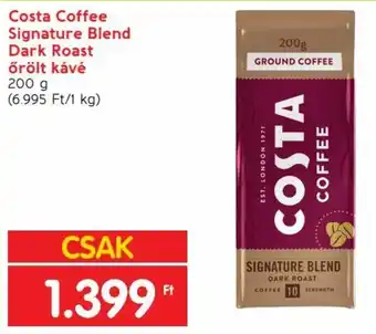 Spar Costa Coffee Signature Blend Dark Roast őrölt kávé 200 g ajánlat
