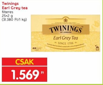 Spar Twinings Earl Grey tea 25 x 2 g ajánlat