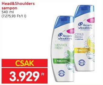 Spar Head&Shoulders sampon 540 ml ajánlat