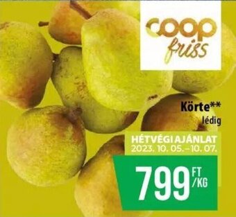 Coop Körte lédig 1kg ajánlat