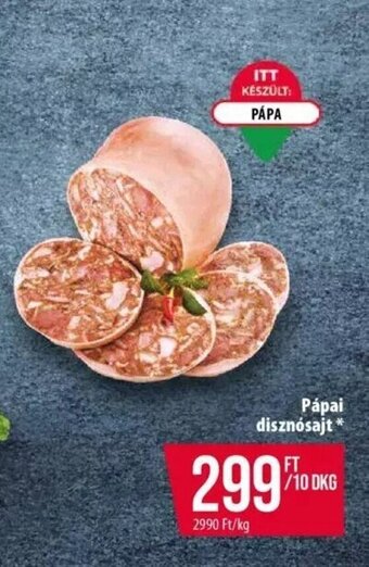 Coop Pápai disznósajt 10 dkg ajánlat