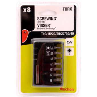 Auchan Auchan kedvenc 7 db-os torx bit szett ajánlat