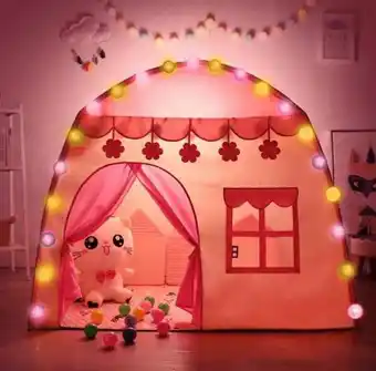 Bonus Shop Kruzzel - összecsukható játszósátor lányoknak (20 darab led lámpával) ajánlat