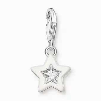 Thomas sabo charm medál star with white stone medál 2044-041-14