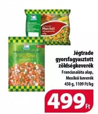 Coop Jégtrade gyorsfagyasztott zöldségkeverék 450 g ajánlat