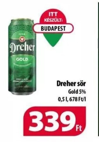Coop Dreher sör 0,5l ajánlat