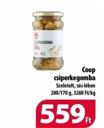 Coop Coop csiperkegomba 280/170 g ajánlat