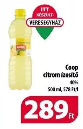 Coop Coop citrom ízesítő 500 ml ajánlat