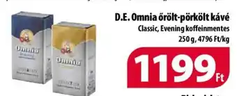 Coop D.E. Omnia őrölt-pörkölt kávé 250 g ajánlat