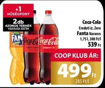 Coop Coca-Cola, Fanta 1,75 l ajánlat