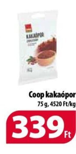 Coop Coop kakaópor 75 g ajánlat