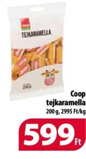 Coop Coop tejkaramella 200 g ajánlat