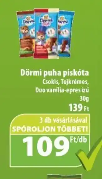 Dörmi puha piskóta 30 g