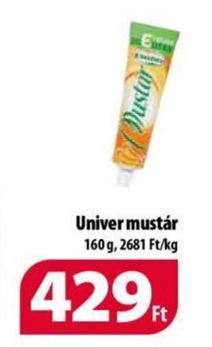 Coop Univer mustár 160 g ajánlat