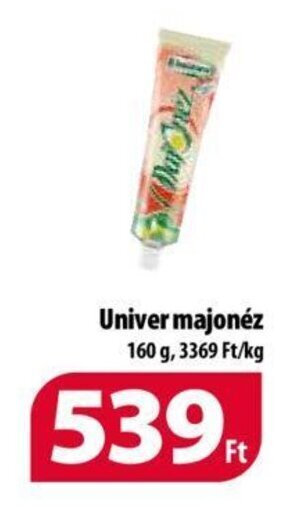 Coop Univer majonéz 160 g ajánlat