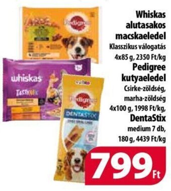 Coop Whiskas alutasakos macskaeledel stb. 4 x 85 g / 4 x 100 g / 180 g0 ajánlat
