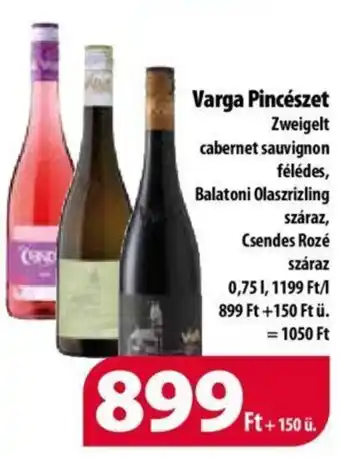 Coop Varga Pincészet 0,75 l ajánlat