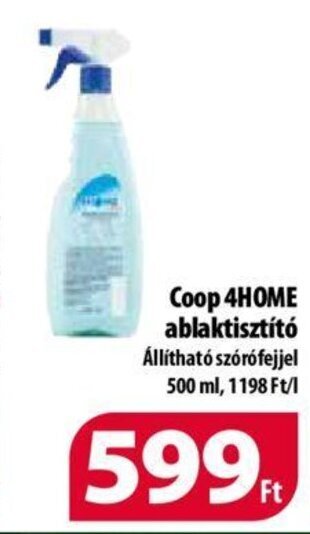 Coop Coop 4HOME ablaktisztító 500 ml ajánlat