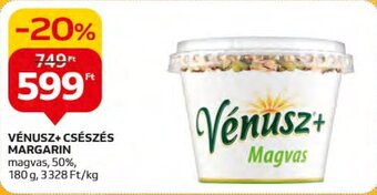 Auchan VÉNUSZ+ CSÉSZÉS MARGARIN 180 g ajánlat