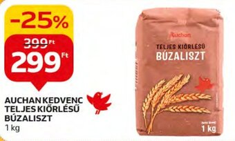 Auchan AUCHAN KEDVENC TELJES KIŐRLÉSŰ BÚZALISZT 1 kg ajánlat