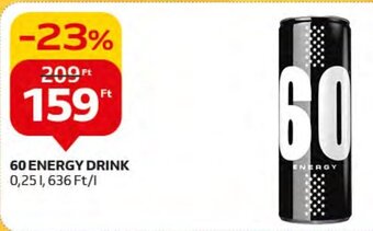 Auchan 60 ENERGY DRINK 0,25 l ajánlat