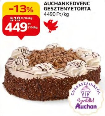 Auchan AUCHAN KEDVENC GESZTENYETORTA, 10dkg ajánlat