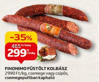 Auchan FINONIMO FÜSTÖLT KOLBÁSZ, 10dkg ajánlat