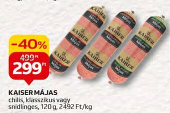 Auchan KAISER MÁJAS, 120g ajánlat