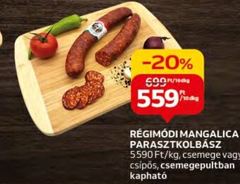 Auchan RÉGIMÓDI MANGALICA PARASZTKOLBÁSZ, 10dkg ajánlat