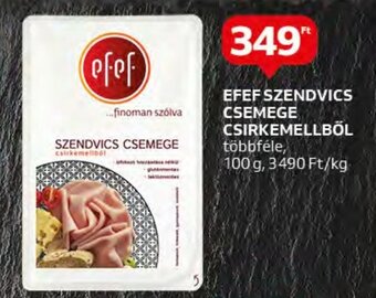 EFEF SZENDVICS CSEMEGE CSIRKEMELLBÖL, 100g
