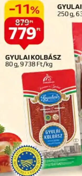 Auchan GYULAI KOLBÁSZ 80g ajánlat