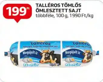 Auchan t TALLÉROS TÖMLŐS ÖMLESZTETT SAJT 100 g ajánlat