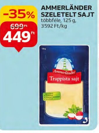 Auchan AMMERLÄNDER SZELETELT SAJT 125 g ajánlat